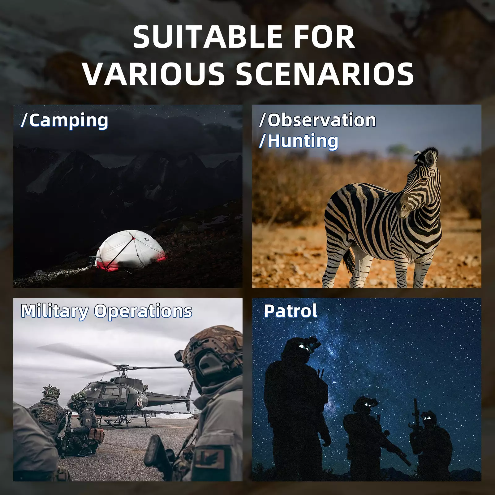 Тепловизор, установленный на шлеме