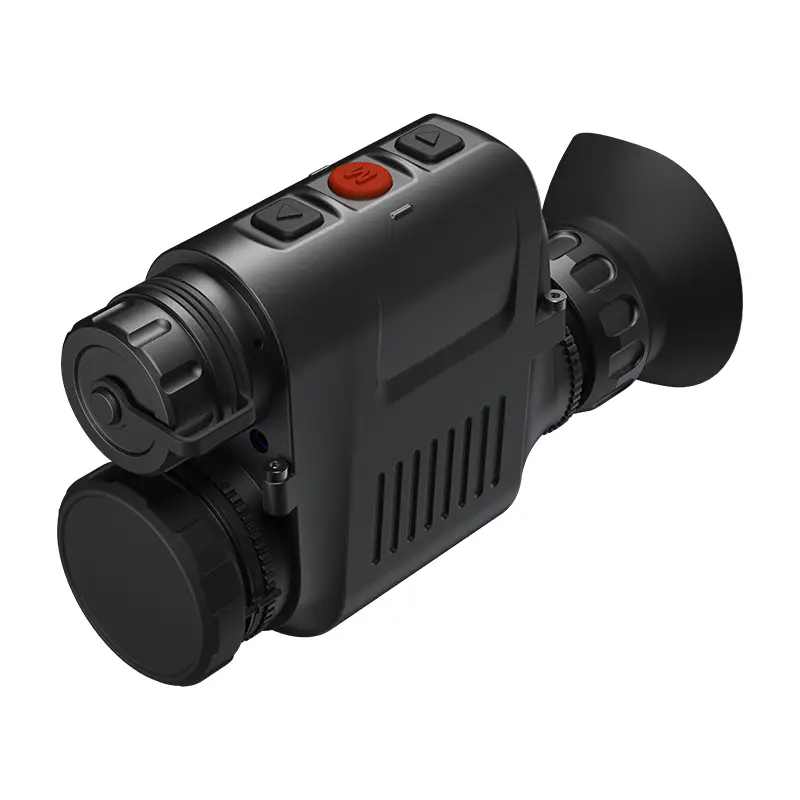 Термальный монокуляр Бинок для охотничьей модели THM10 на белом фоне